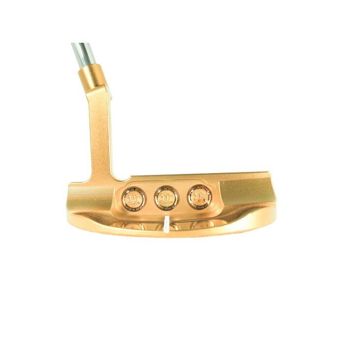MUTSUMI HONMA MH-282M Putter Mallet Type 34" Gold IP Model - photo 4