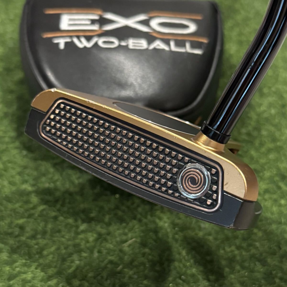 Odyssey EXO 2-Ball Putter 34 Inch Neo Mallet Milled Gold Black Headcover - photo 3