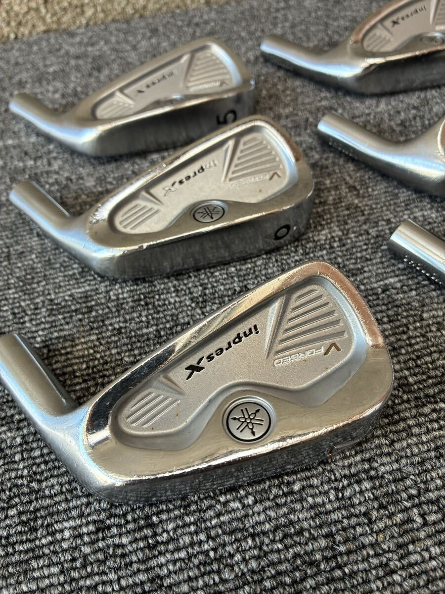 Yamaha Inpres X V Forged 2011 Iron Set 5-PW 6pcs Head Only RH Japan - photo 1