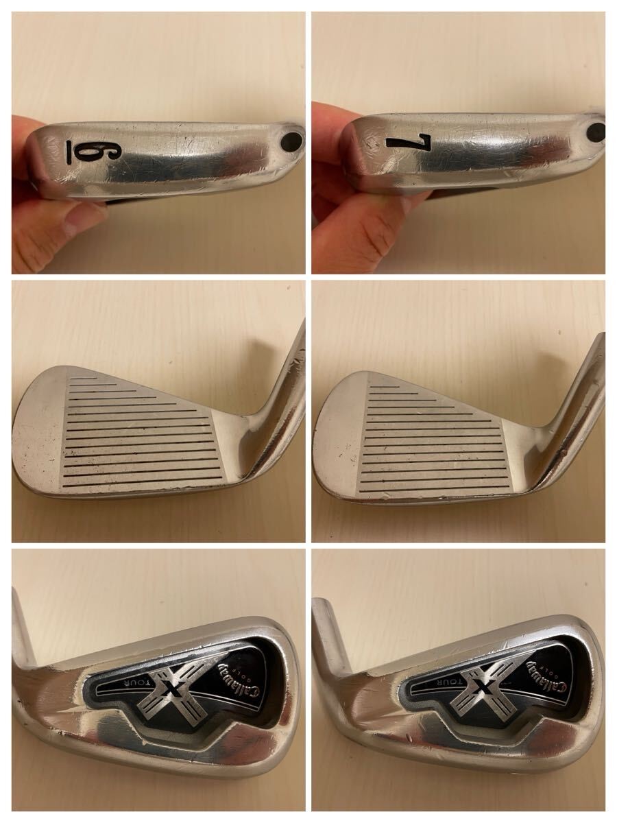Callaway X-Tour Forged Iron Set 4-PW 7pcs Head Only RH Golf Japan - photo 5