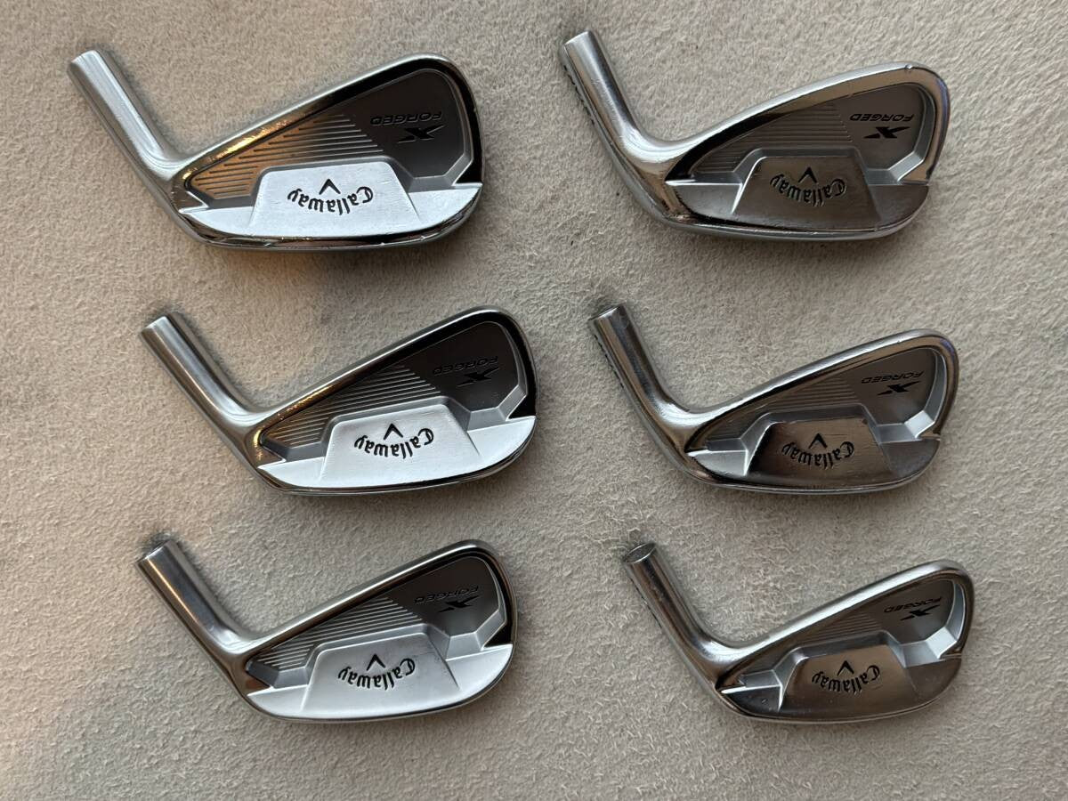 Callaway X Forged Star 2021 Iron Set 5-PW 6pcs Head Only RH Golf Japan - photo 5