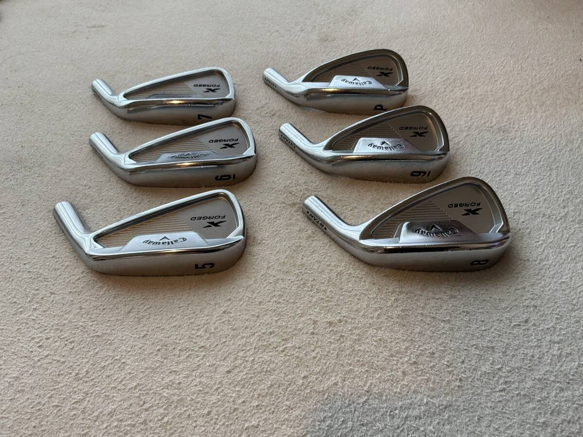 Callaway X Forged Star 2021 Iron Set 5-PW 6pcs Head Only RH Golf Japan - photo 4