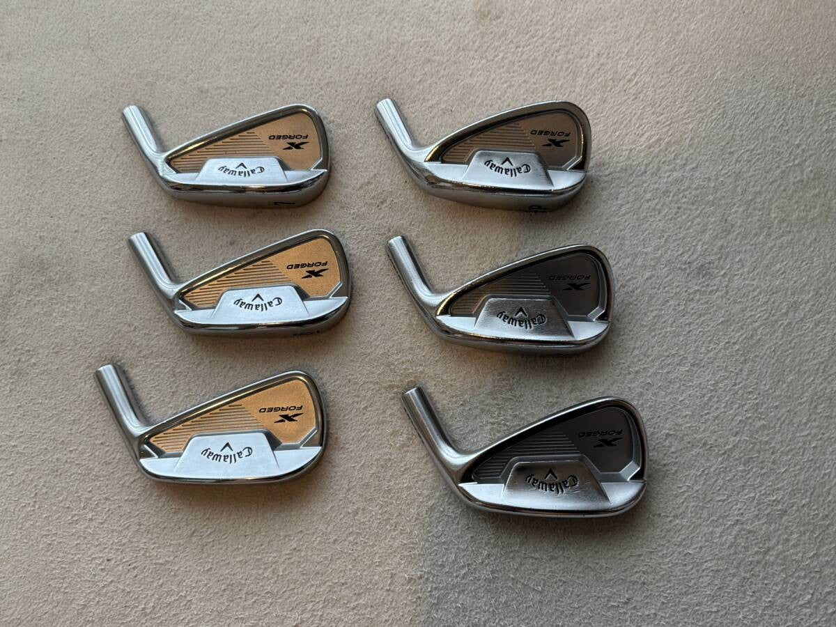 Callaway X Forged Star 2021 Iron Set 5-PW 6pcs Head Only RH Golf Japan - photo 1