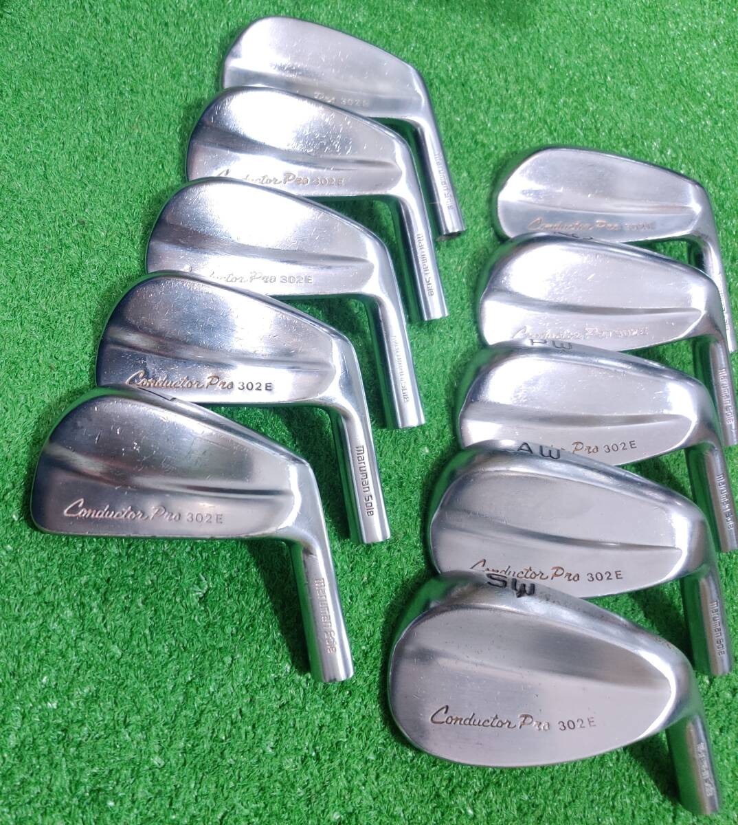 Maruman Conductor 302E Forged Iron Set 3-SW 10pcs Head Only RH Golf Japan - photo 2