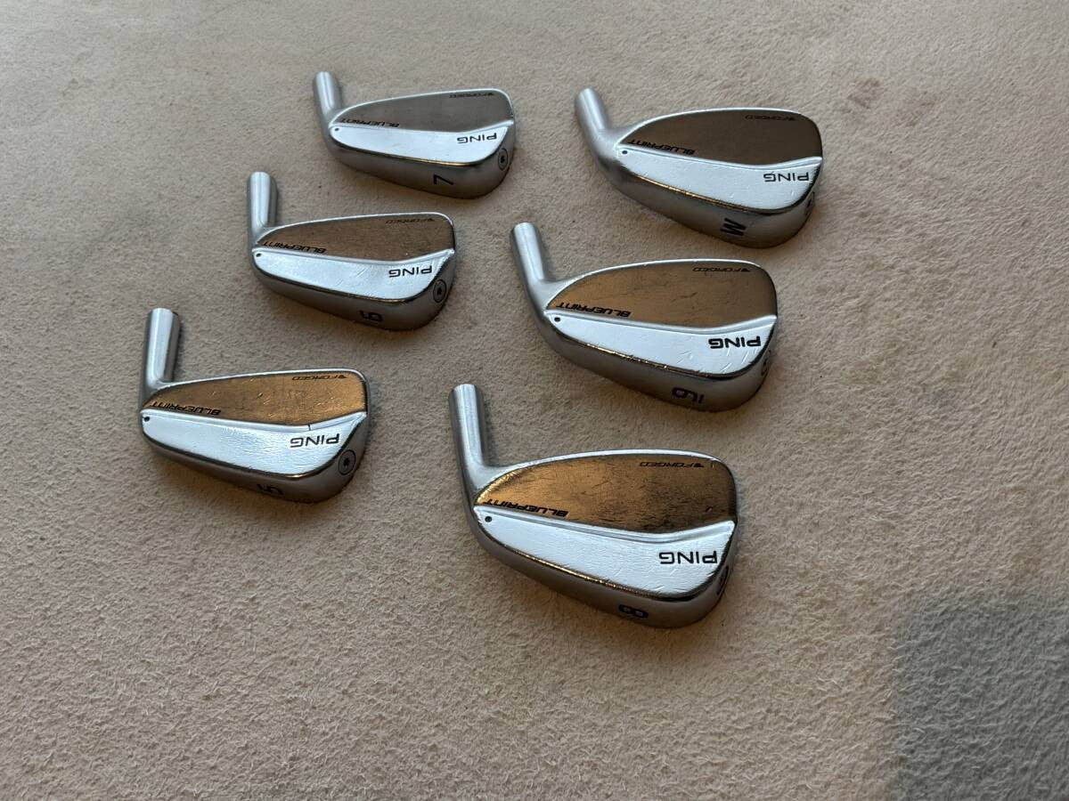 PING Blueprint Iron Set 5-PW W 6pcs Head Only Green Dot RH Golf Japan - photo 2