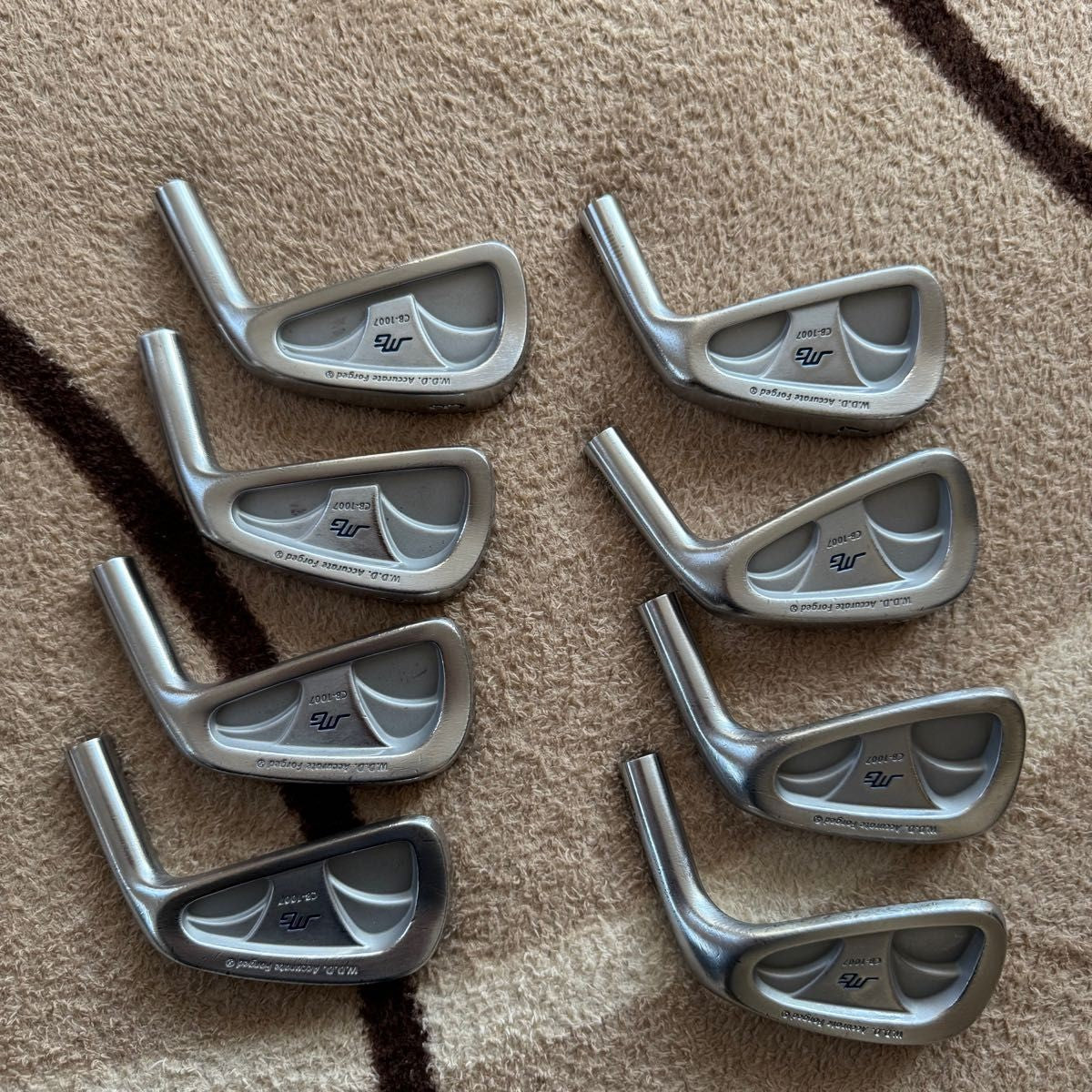 Miura Giken CB-1007 Y-Grind Iron Head Set #3-PW Carbon Shaft Hosel - photo 1