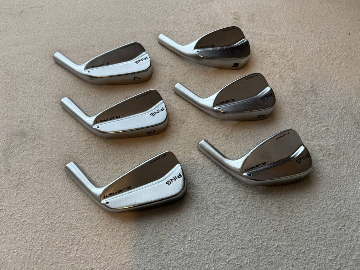 PING Blueprint Iron Set 5-PW W 6pcs Head Only Green Dot RH Golf Japan - photo 3