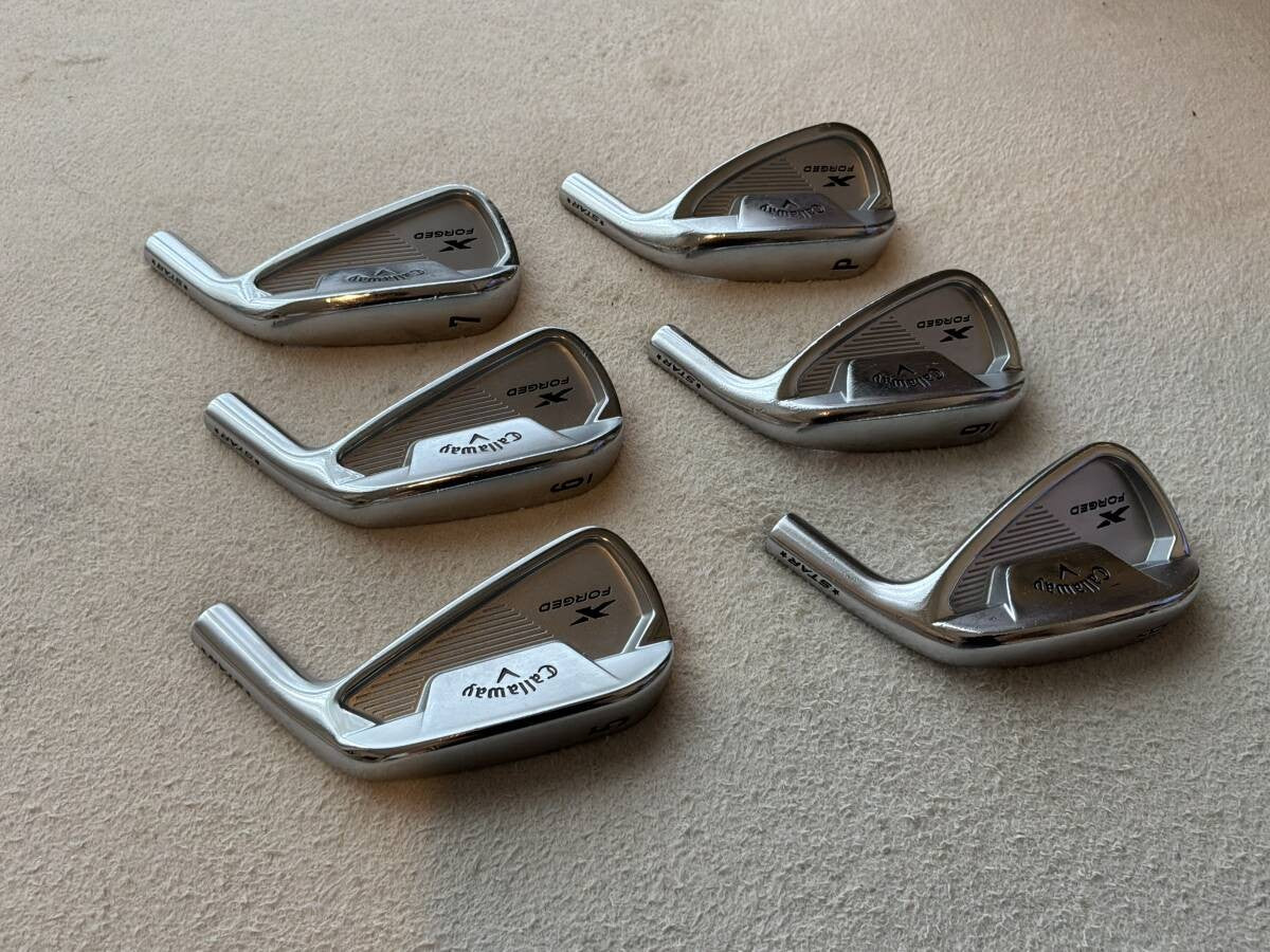 Callaway X Forged Star 2021 Iron Set 5-PW 6pcs Head Only RH Golf Japan - photo 3