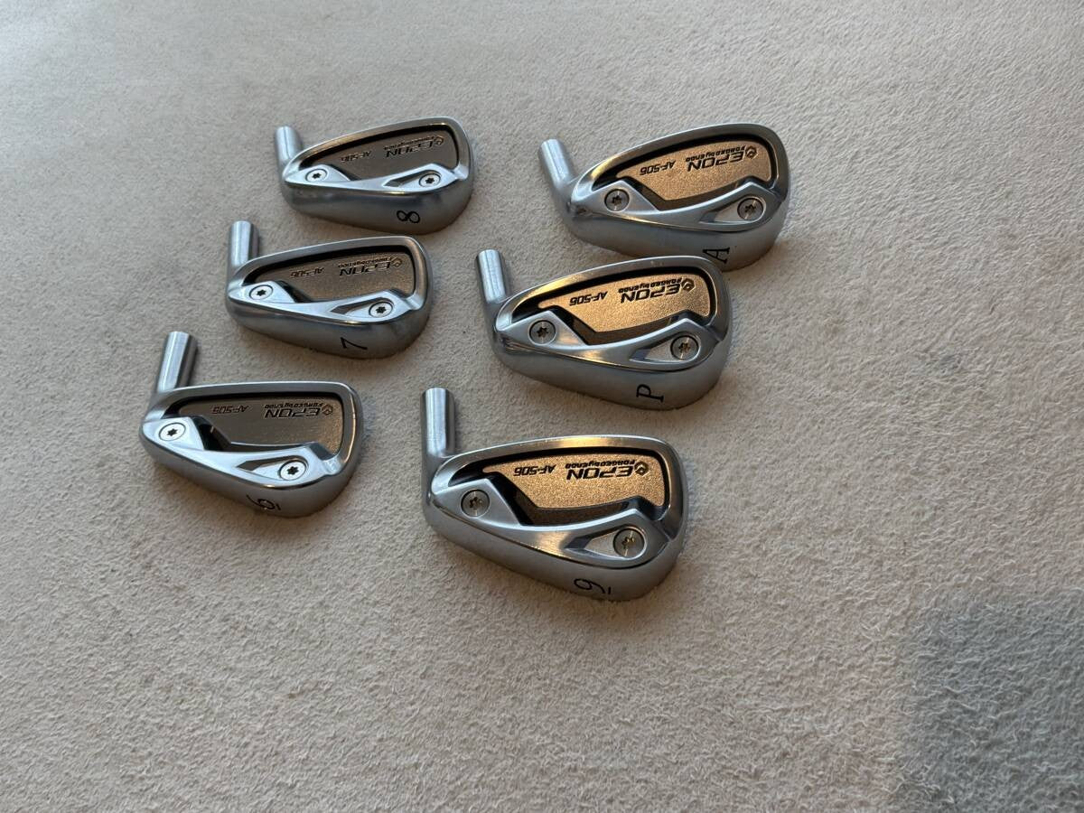 Epon AF-506 Iron Set 6-AW 6pcs Head Only RH Golf Club Japan - photo 2