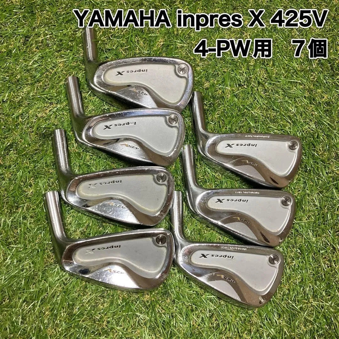 Yamaha Inpres X 425V Iron Set 7pc Head Only 4-PW RH Golf Club Japan Spec - photo 1