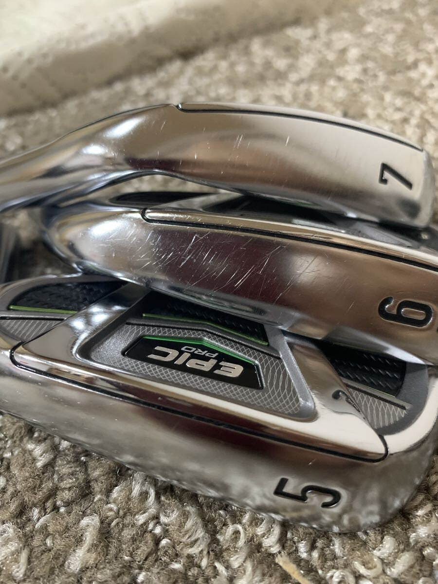 Callaway Epic Pro Iron Set 5-PW 6pcs Head Only RH Golf Club Japan - photo 8