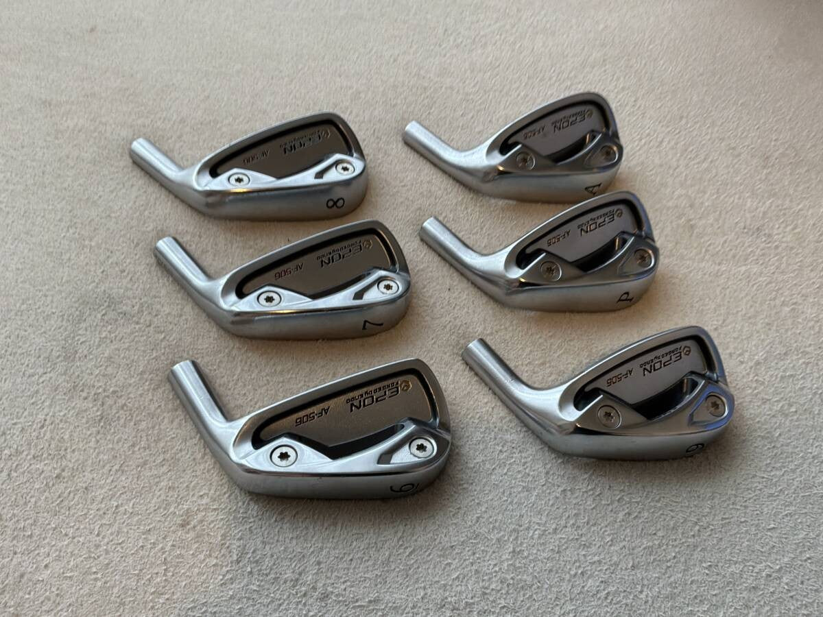 Epon AF-506 Iron Set 6-AW 6pcs Head Only RH Golf Club Japan - photo 3
