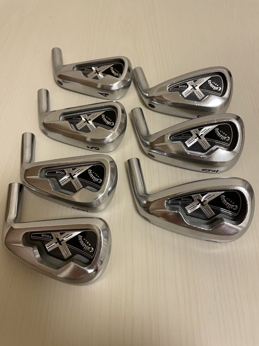 Callaway X-Tour Forged Iron Set 4-PW 7pcs Head Only RH Golf Japan - photo 2